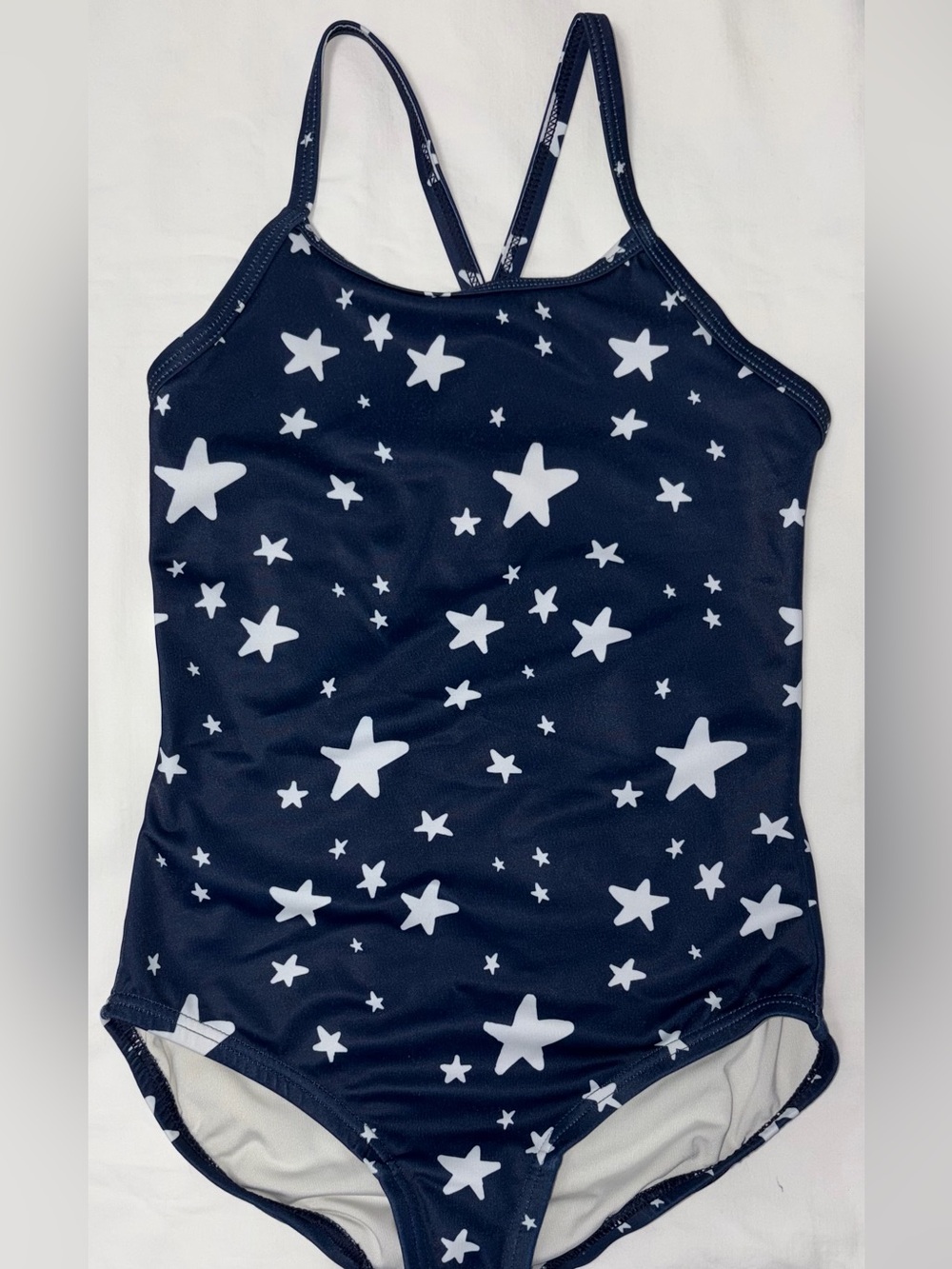 Hanna Andersson To The Moon And Back swimsuit sz 6-7 EUC smoke free home